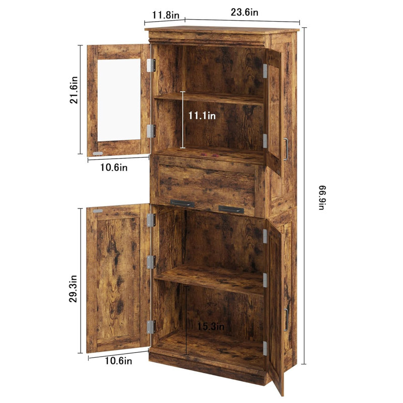 Freestanding Bathroom Cabinet, Retro