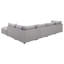 Canapé modulaire modulaire avec repose-pieds caché-891223392