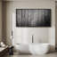 Nature Landscape " Black And White Misty Forest Photography Rustic Retro Art Decor Extra Large Pictures "-98042519-111176820