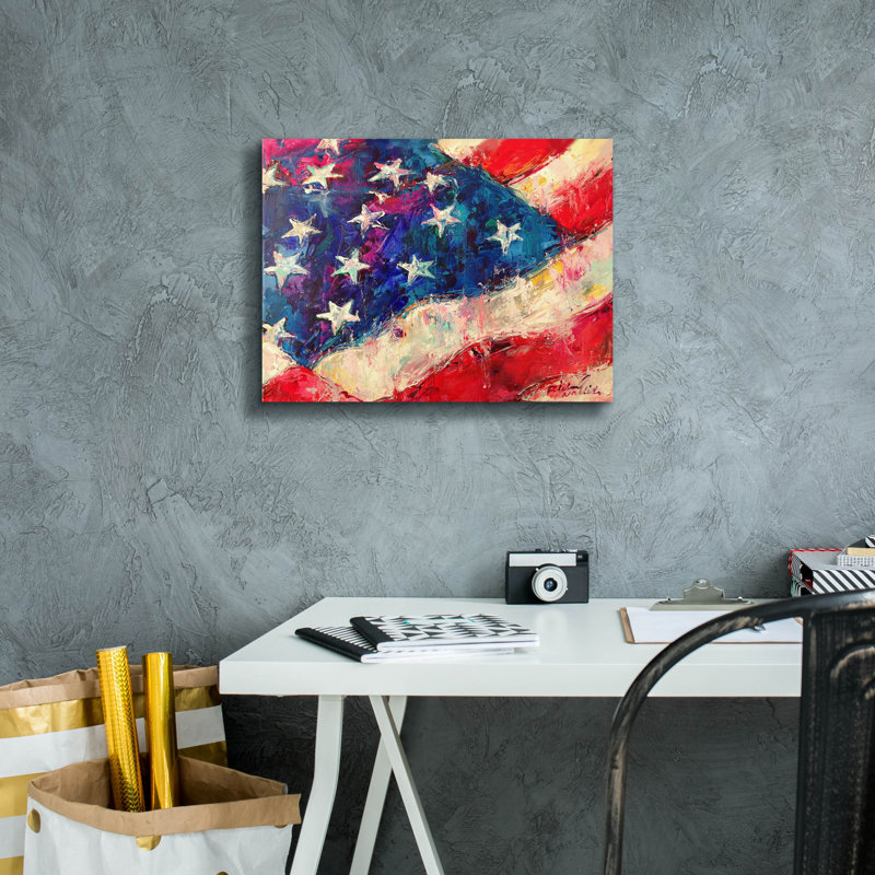 "Artflag" par Richard Wallich, H 12 po x l 16 po x P 0,75 po