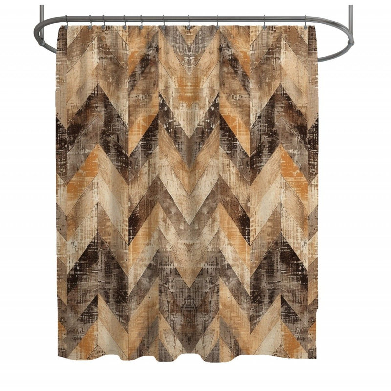 Chevron Shower Curtain, 93"H x 70"W
