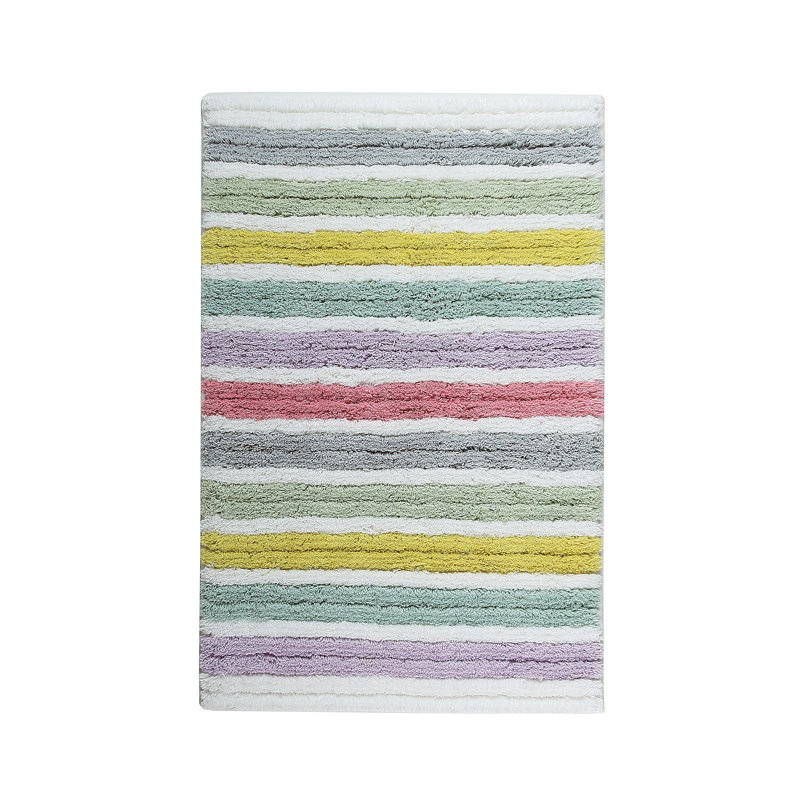 Tropical Striped Bath Rug, 24" W x 39" L