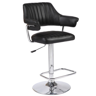 Tyonna Height Adjustable Swivel Bar Stool