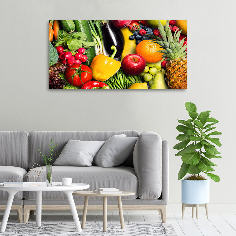 Vegetables And Fruits - Wrapped Canvas Print