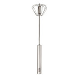 12" Stainless Steel Hand Push Rotary Whisk