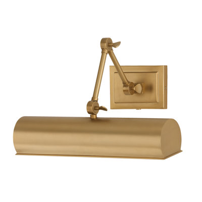 4" H x 16" W Adjustable Pivoting Picture Light Wall Sconce with Optional Plug-in and Cord Cover