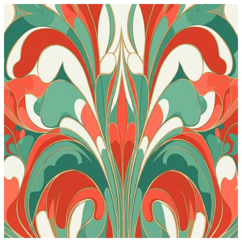 Rideaux de douche Art Nouveau, L 70 po x H 72 po