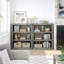 Farmhouse Book Shelf, 5 Tier Book Shelf for Display,  67.4"  Wooden Bookcase for Storage, 5 Shelf  Display Shelvesfor Home Office, Living Room, Bed Room-Grey
