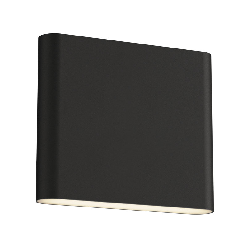 Applique murale Spartan, H 6,25 po x l 7,75 po x P 1,5 po, Noir