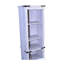 Grey + White, , Bathroom Storage Solution, Tall Linen Tower, Flexible Storage, Drawer, Compact And Stylish Design
