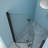 34"w X 72"h Fold Shower Door In Matte Black, 1/4 - Inch Thick Tempered Glass, Bi Structure, Water Screen, Stainless Steel Frame And Hinges, Reversible Installation, 180° Overlapping Rotate,