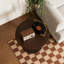 Table ronde 23 po brun noyer