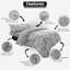 Birdie Blossom Duvet Cover and Pillowcases Set, Polycotton, Machine Washable, Soft Yarn Bedding-25362426-25362427