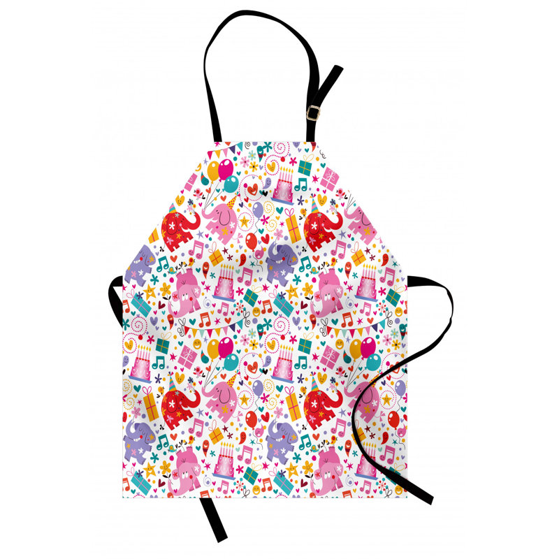 Multicolore, tablier d'anniversaire The Party Aisle ™ unisexe, thème fête, taille adulte
