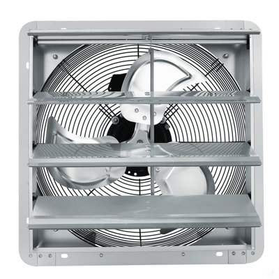 Shutter Exhaust Fan, High-Speed 2000 CFM, Aluminum Wall Mount Attic Fan With AC-Motor, Ventilation And Cooling For Greenhouses, Garages, Sheds, Shops, FCC