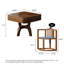 Table de poker 38,98 "haut de gamme en bois d'hévéa automatique avec 4 chaises