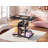 Height Adjustable Electric Standing Desk with 3 Memory Presets, 31.5" Gaming Desk with Power Strip, USB, RGB Lights, Storage Shelves and Pegboard, Black-632128585