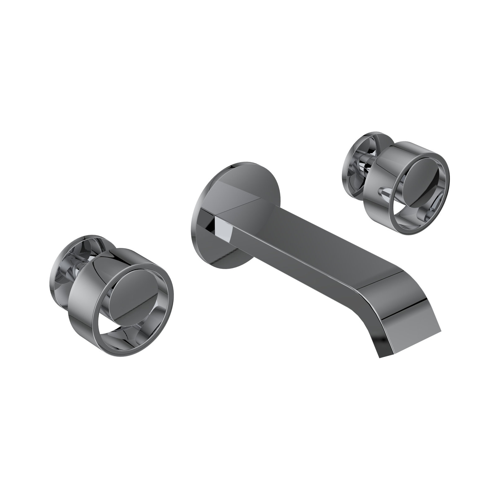 Linwood Wall Mounted Optional 2-handle Bathroom Faucet, Polished Chrome