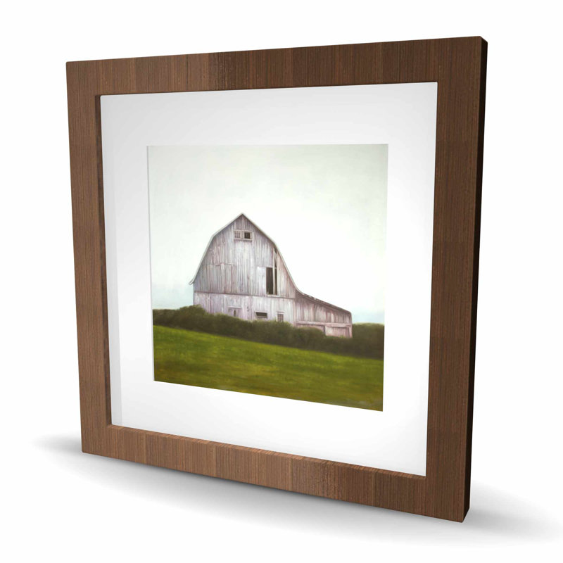 Rustic Barn - reproduction encadrée mat pour décor de salon, Brun, H 16 po x l 16 po