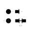 Cylindrical Knob with Round Rosette-812828918