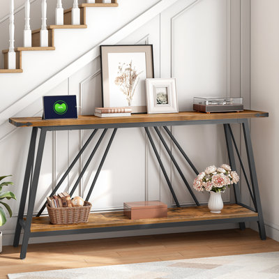 Console Table Entryway Table with Charging Station