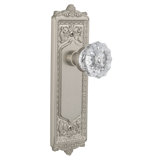 Egg & Dart Plate with Crystal Door Knob