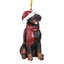 Rottweiler Holiday Dog Ornament