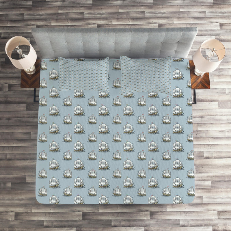 Coastal Polyester Coverlet