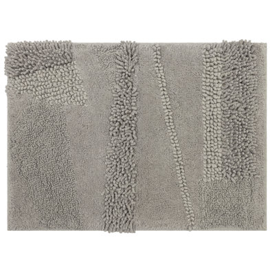 Laverne High/Low Stain/Fade Resistant Non-Slip Machine Washable Bath Mat