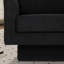 Fauteuil d'appoint pivotant rembourré à accoudoirs évasés-994436603