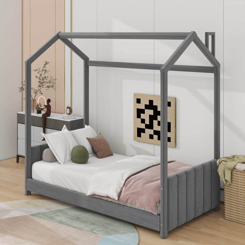 Lit en bois Velvet House, Simple