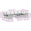 Sofa Sets 10 Pcs Natural Solid Acacia Wood