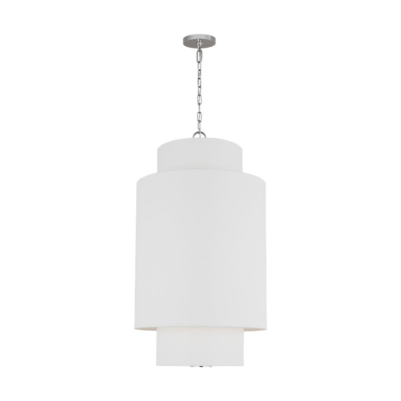 Sawyer Pendant, Polished Nickel, 27.38" H x 15" W x 15" D, 1