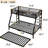 Black Metal Twin Over Full Bunk Bed With Trundle - Solid Quality, Silent Movement, Space Saving, Guardrail Protection, Simple Assembly Storage Benefit, Reinforced Bottom, Convenient Setup-446802935