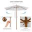 Brenlee 250cm Market Parasol-103969217