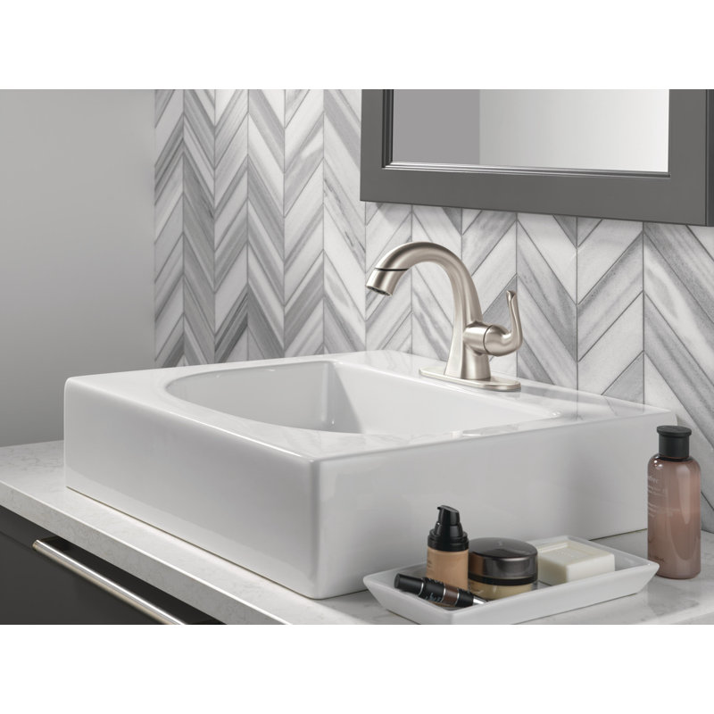Arvo Single Hole Pull-Down Bathroom Faucet, Pull Out Sprayer Bathroom Sink Faucet, Spotshield Brushed Nickel