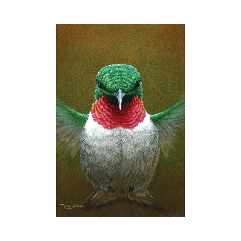 Hummingbird by Jeremy Paul - Wrapped Canvas Painting, 101.6cm H x 66.04cm W x 1.91cm D