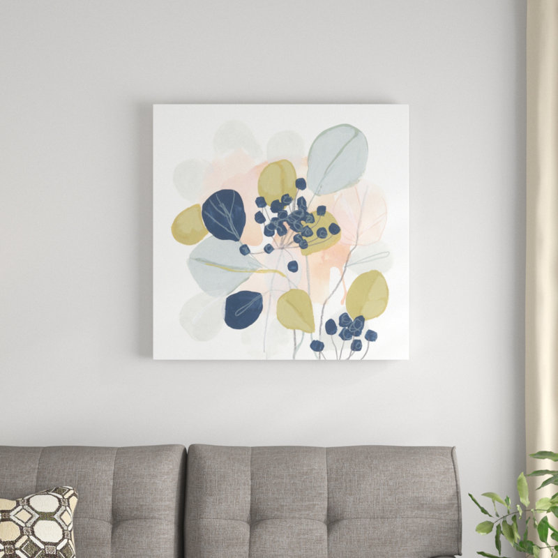 Floral Mazurka II by June Erica Vess - Wrapped Canvas Painting, 76cm H x 76cm W