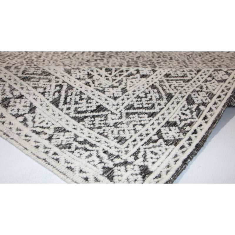 Hand Knotted Geometric Rug