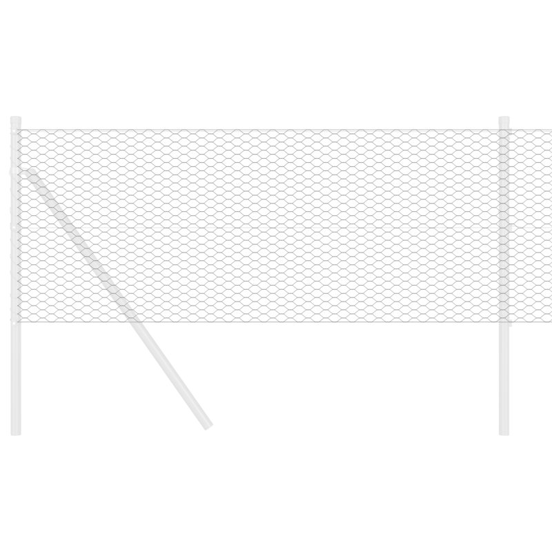 Hexagon Fence Steel, 60cm H x 10000cm W, Grey