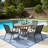 Stackable Patio Dining Chair PVC-Coated Polyester Chair (Set Of 4)-309204417