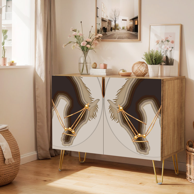 35'' Sideboard, Horse Brown