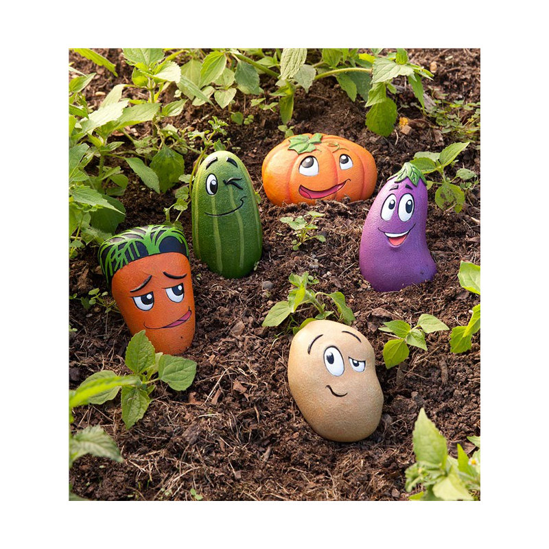 Ensemble de 5 pierres de jardin