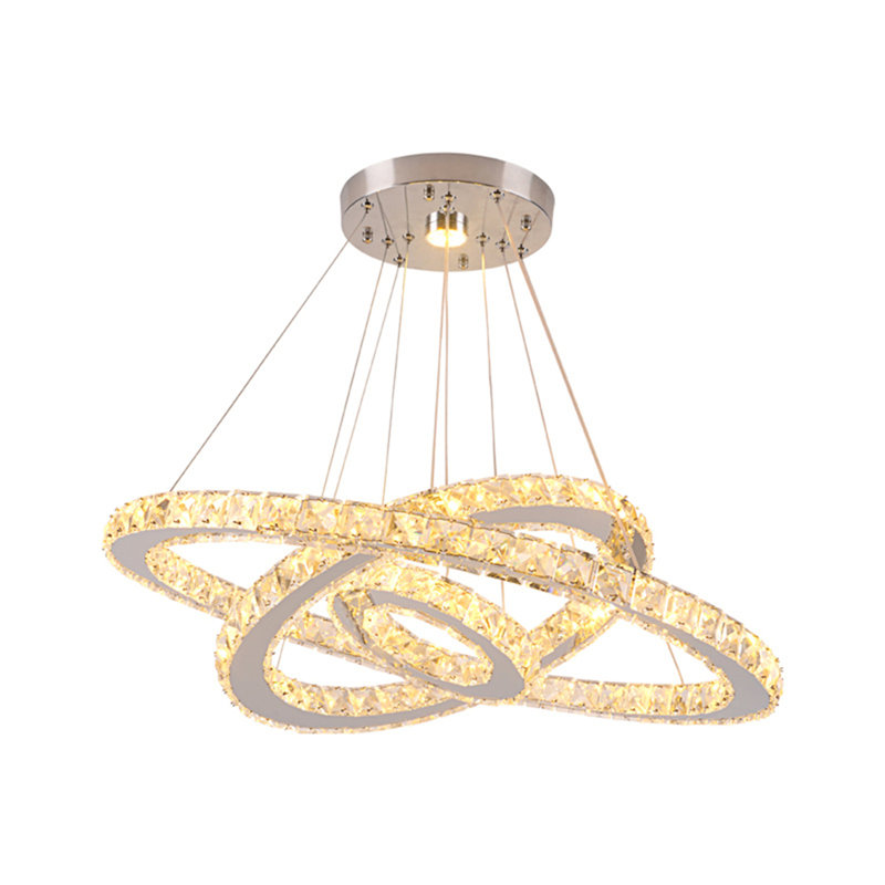 3 - Light Unique/Statement LED Chandelier, Adjustable (3000K-4500K-6000K)