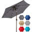 Parasol de marché éclairé avec manivelle 4 po Sugey-1123183583