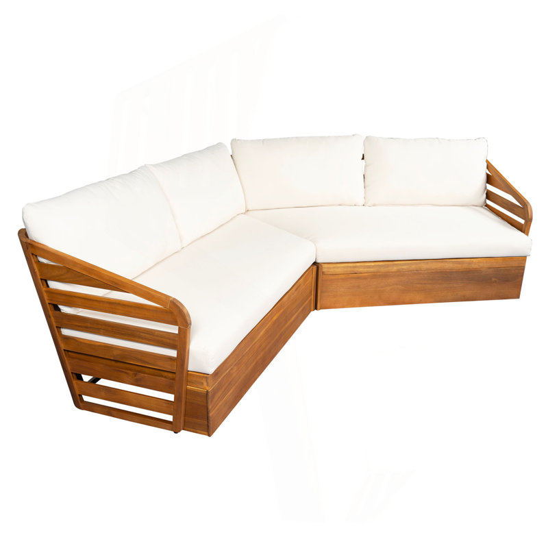 Ensemble de canapé de patio Royal V en acacia