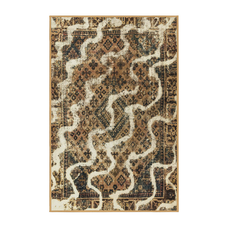 Abstract Indoor Rug, Rectangle 8' x 10'