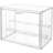 Clear Acrylic Display Case,3 Tier Display Shelf With 2 Movable Plate, Stackable Protection Showcase For Action Figures, Display Storage Box Countertop With Magnetic Door