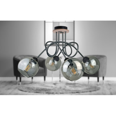 Bernadett Glass Semi Flush Mount
