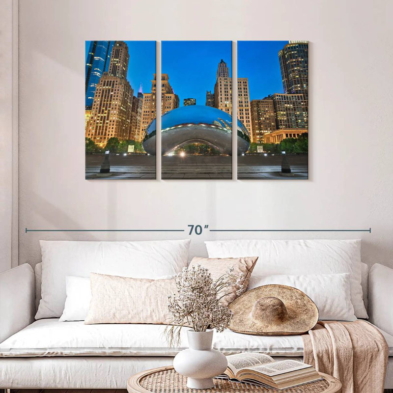 Sireci Cloud Gate Sculpture, 28" H x 45" W